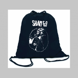 Sham 69 ľahké sťahovacie vrecko ( batôžtek / vak ) s čiernou šnúrkou, 100% bavlna 100 g/m2, rozmery cca. 37 x 41 cm